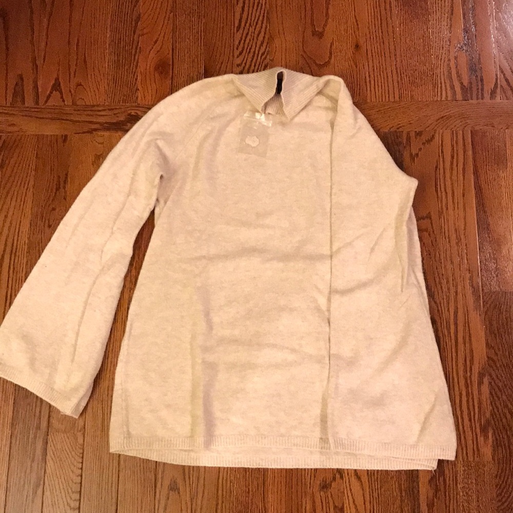 Turtleneck sweater with bell sleeves